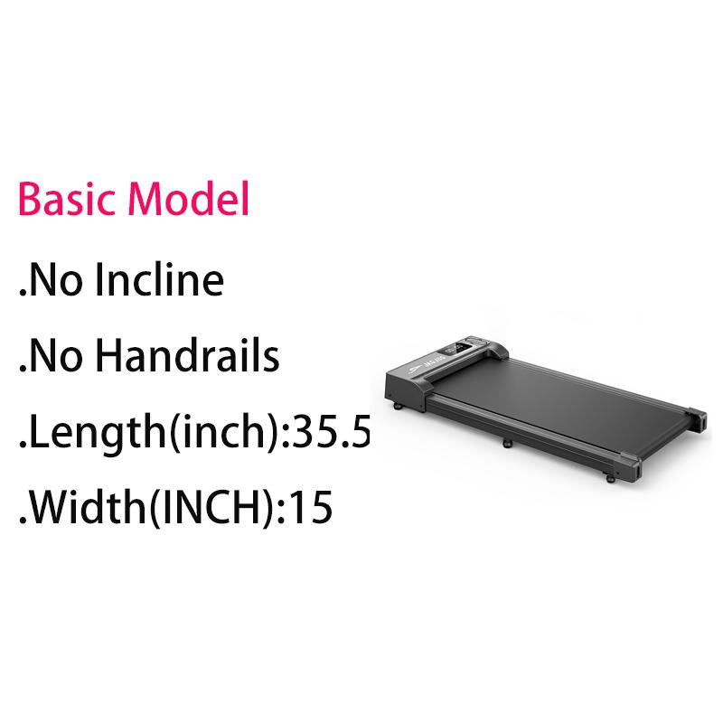Incline Walking Pad Treadmill with Remote Control